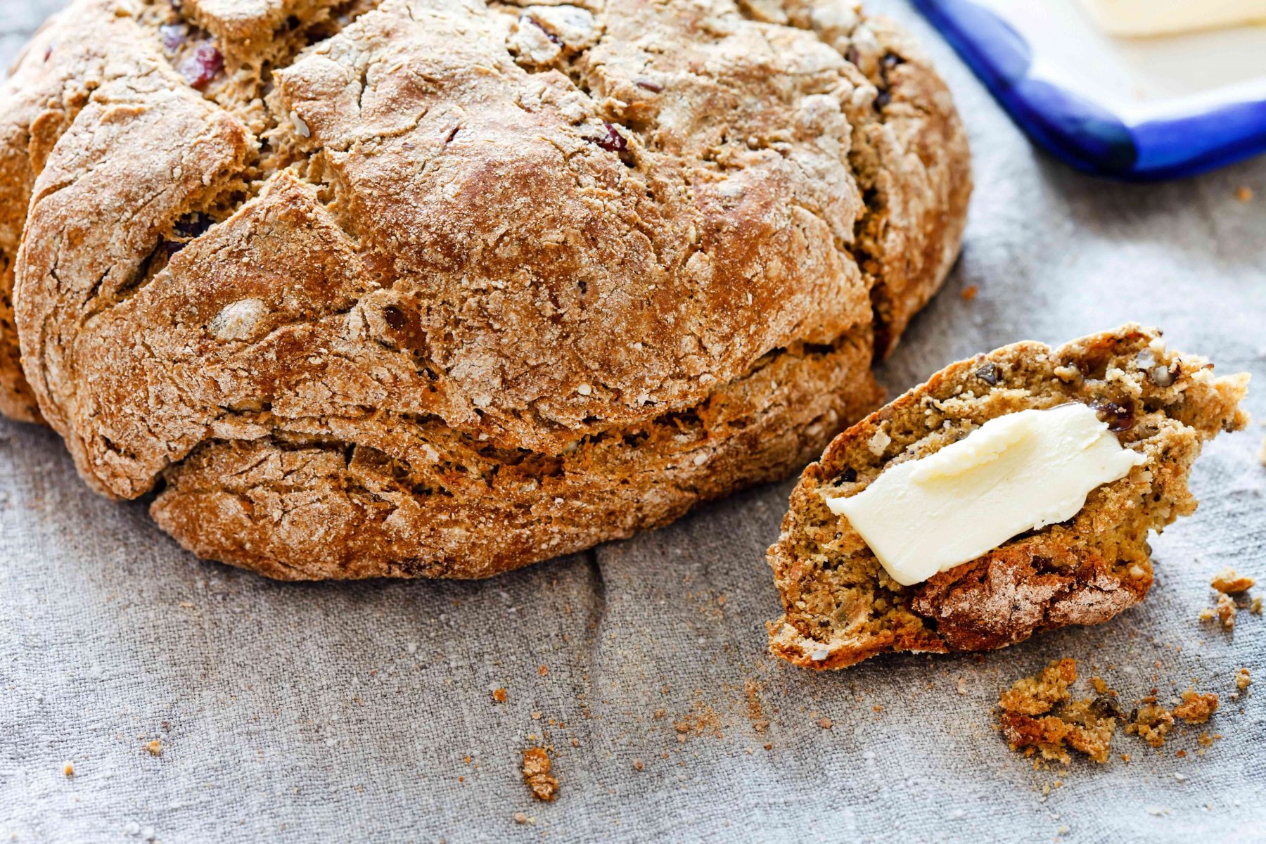 Wheaten Bread with melted butter