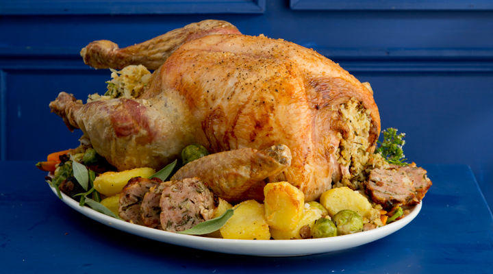 Turkey with moroccan stuffing