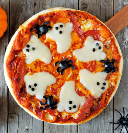 Halloween pizza