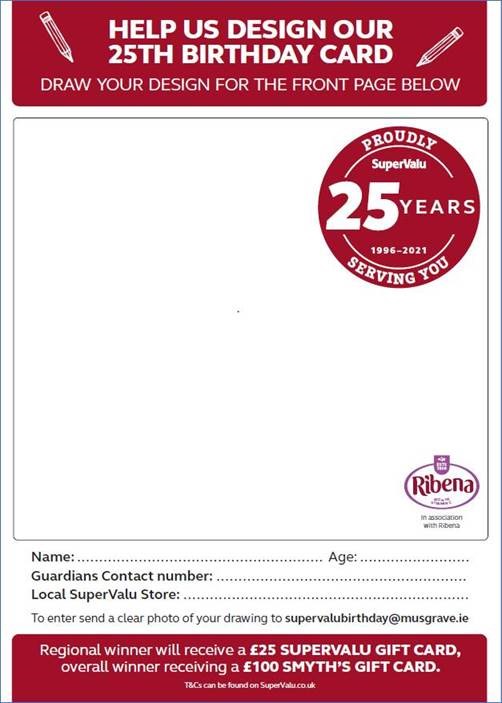 2021 25th Birthday Card Souvenir of 1996